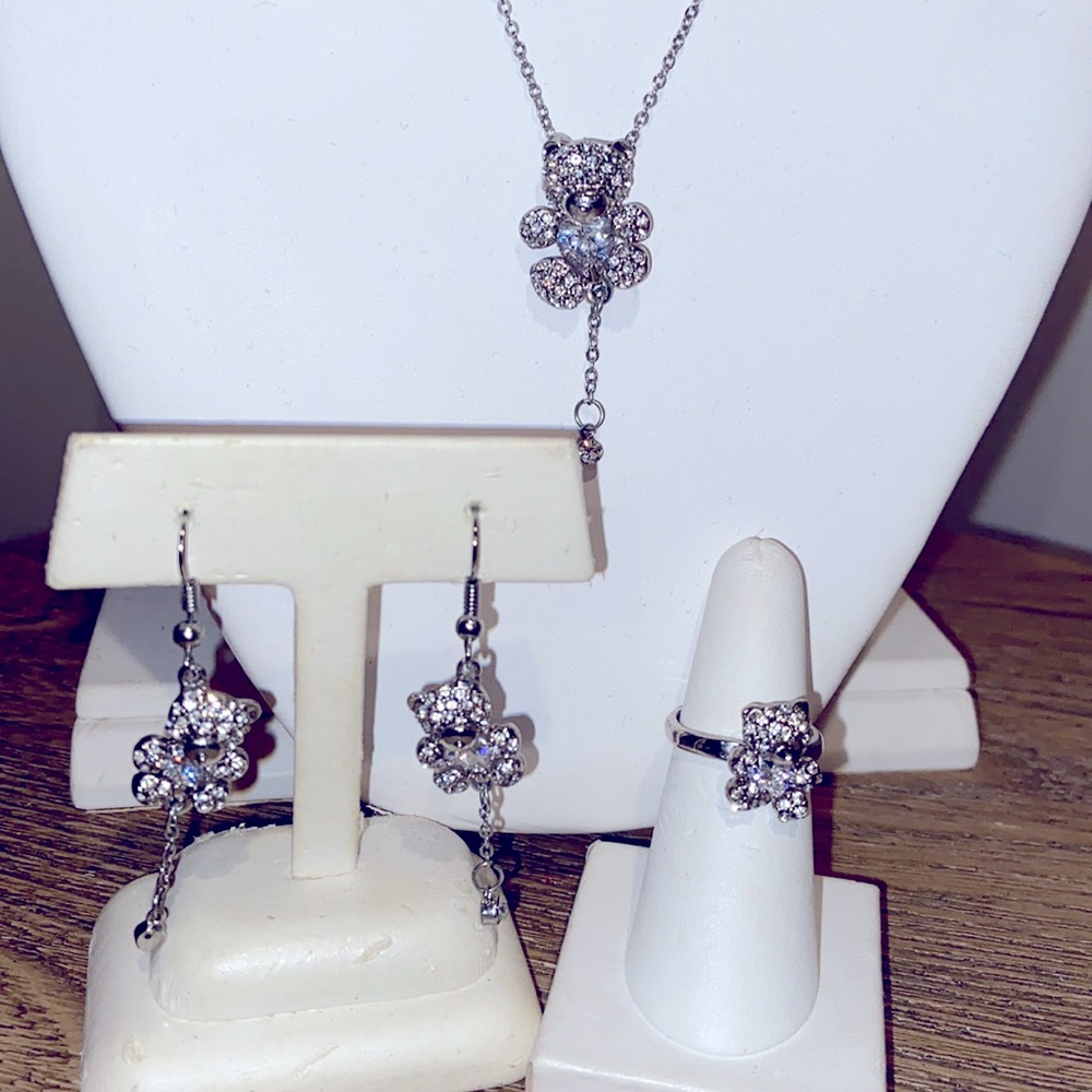 Fashion jewelry Silver-Tone Set
